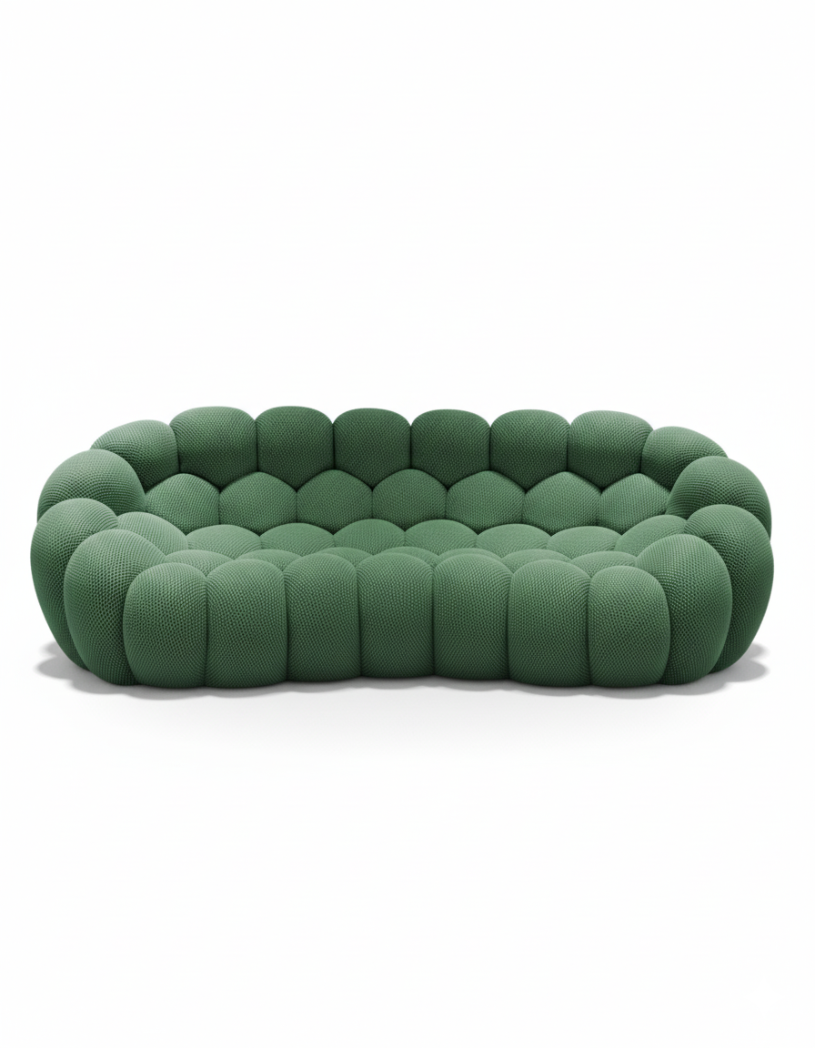 Canapé Bubble 3 places - Tissu alvéolaire