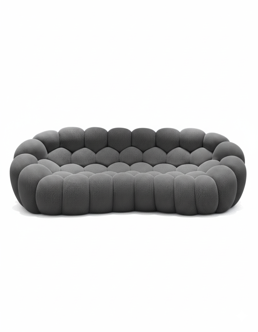 Canapé Bubble 3 places - Tissu alvéolaire