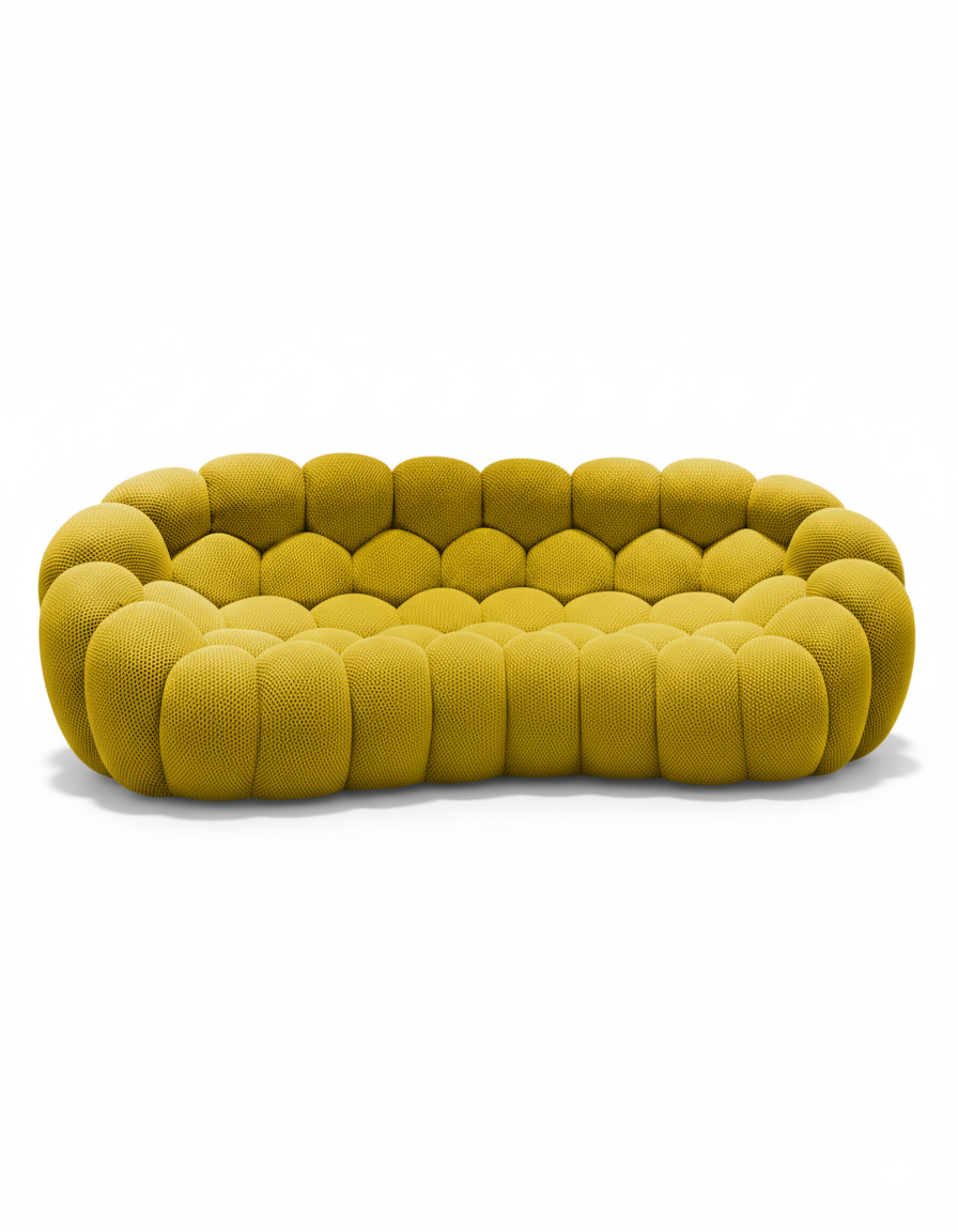 Canapé Bubble 3 places - Tissu alvéolaire