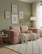 Canapé Bubble 2 Places - Tissu bouclette