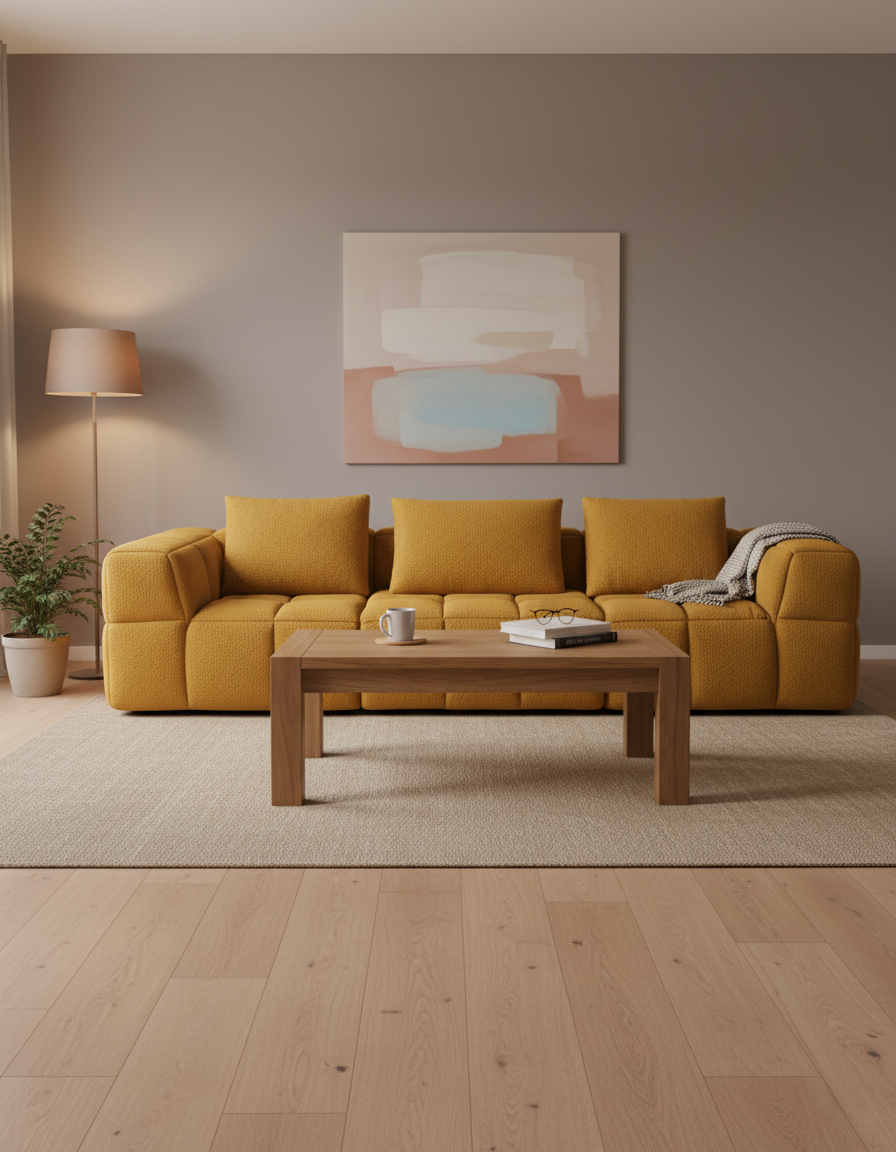 Canapé Bubble 3 Places - Tissu bouclette