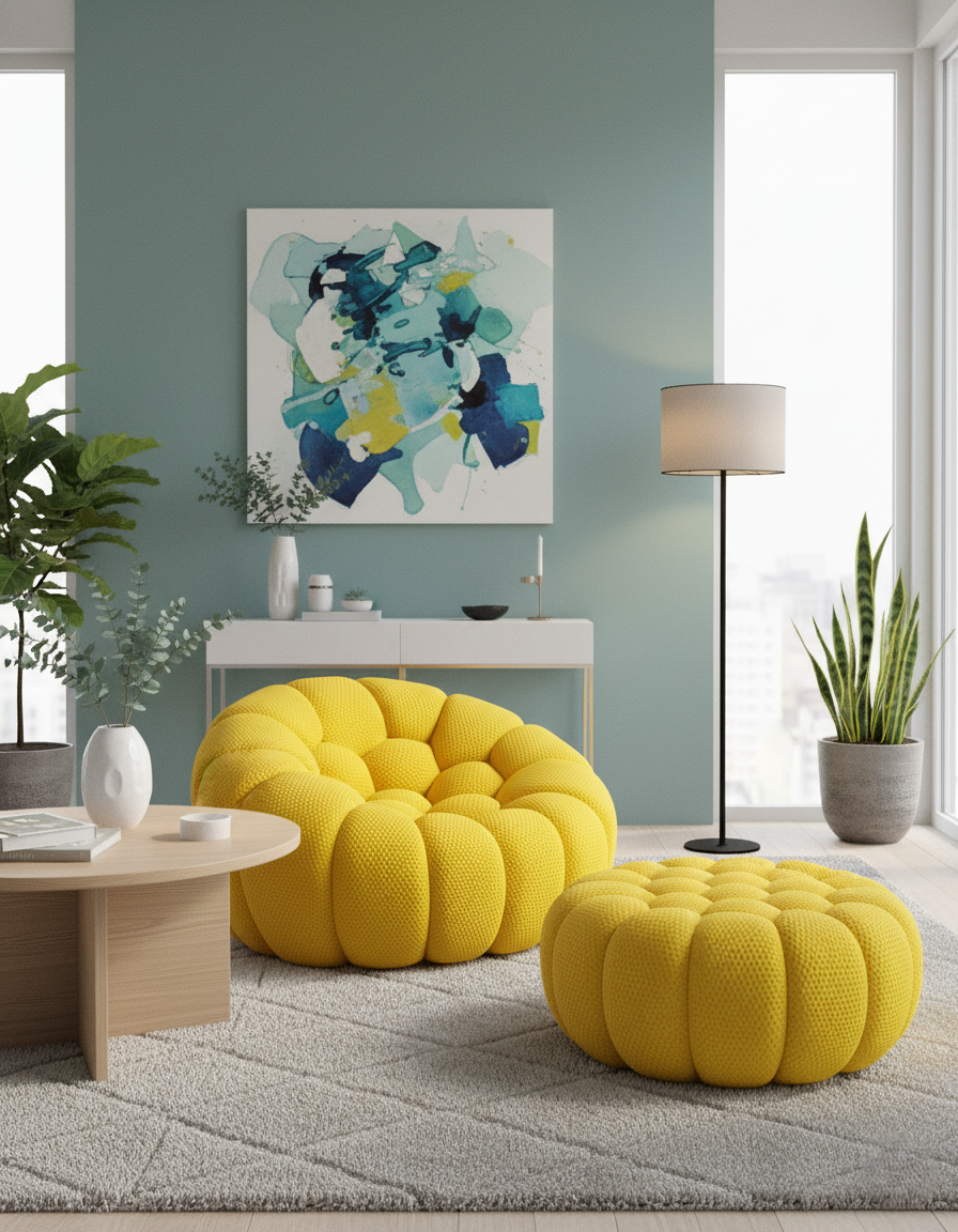 Canapé Bubble 1 place - Tissu micro-texturé