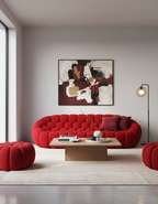 Pouf de Canapé Bubble - Tissu micro-texturé