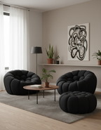 Pouf de Canapé Bubble - Tissu micro-texturé