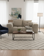 Canapé Bubble 2 Places - Tissu bouclette