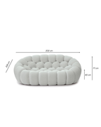 Canapé Bubble 2 places - Tissu micro-texturé