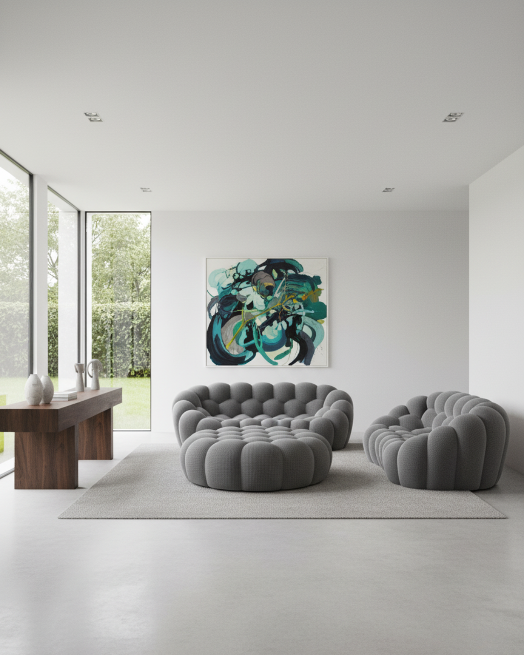 Pouf de Canapé Bubble - Tissu alvéolaire