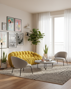 Canapé Bubble 3 places - Tissu alvéolaire