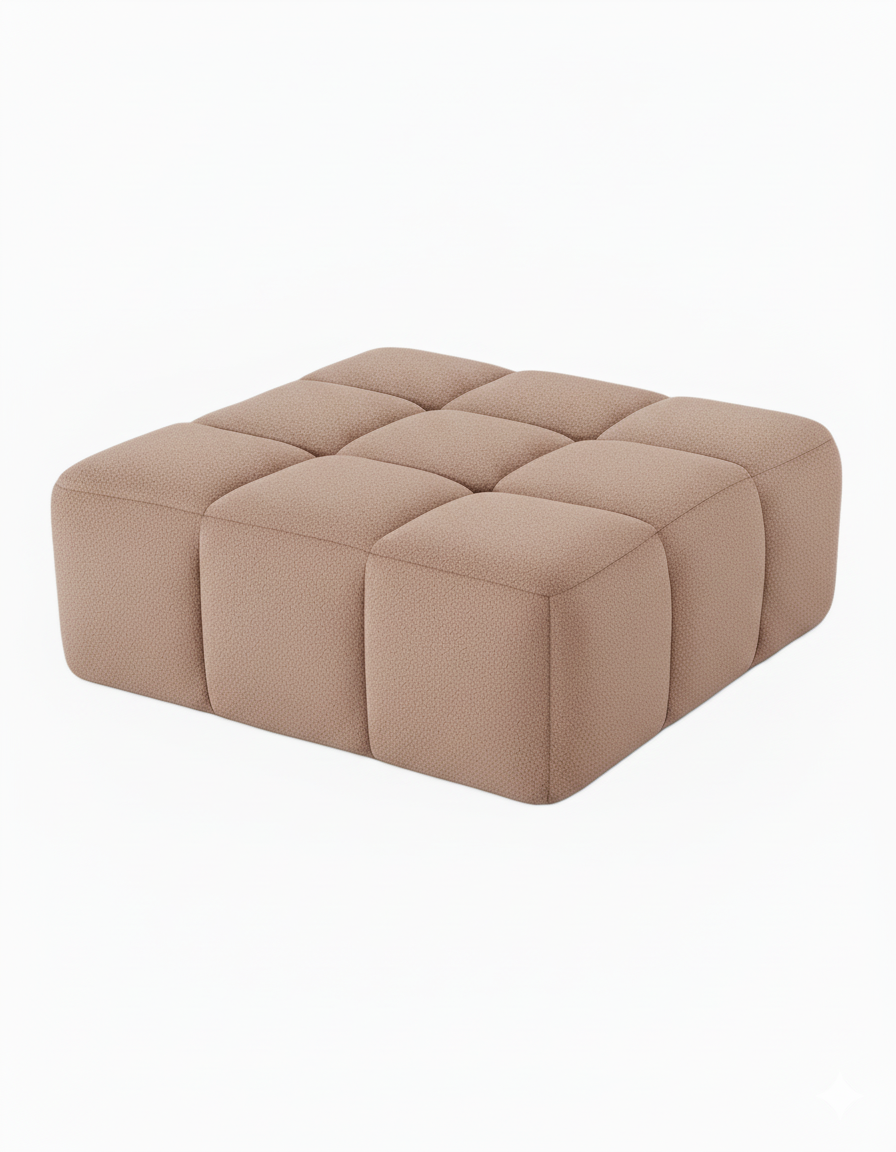 Pouf Modulaire Canapé Bubble - Tissu bouclette