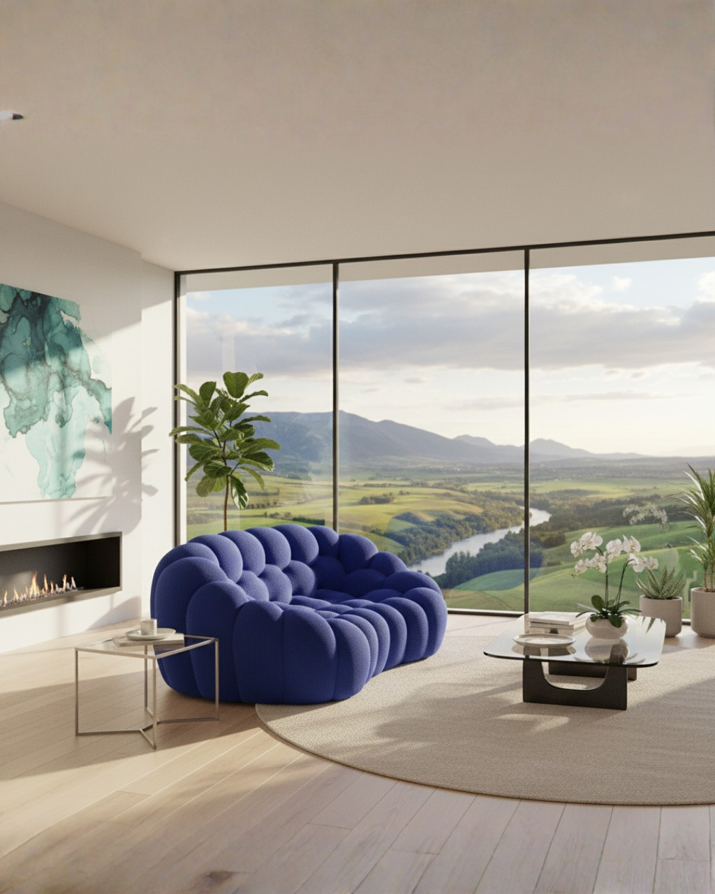 Canapé Bubble 2 places - Tissu alvéolaire