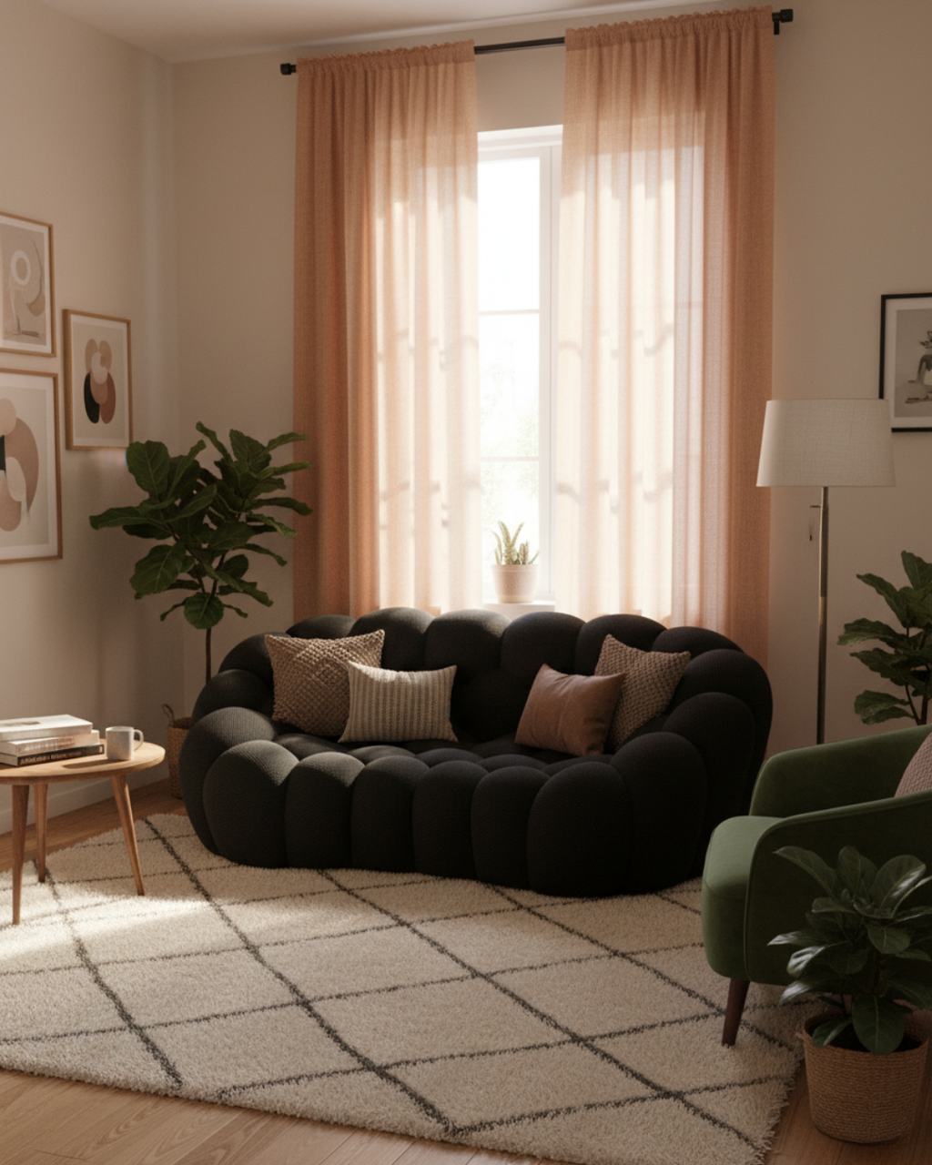 Canapé Bubble 2 places - Tissu alvéolaire