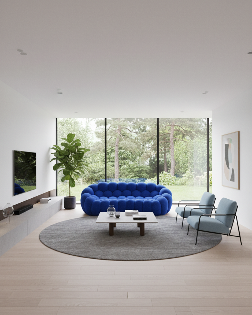 Canapé Bubble 3 places - Tissu alvéolaire