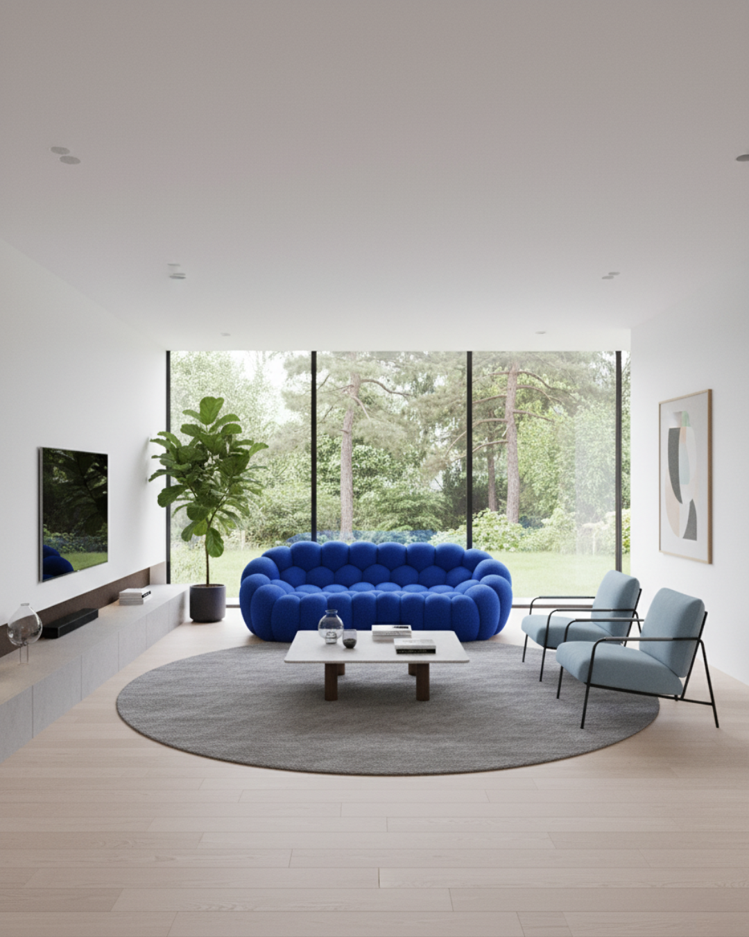 Canapé Bubble 3 places - Tissu alvéolaire